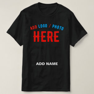 CAMISETA PERSONALIZABLE MODERNO ESTILO NEGRO VERIFICADO MAR