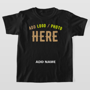 CAMISETA PERSONALIZABLE MODERNO ESTILO NEGRO VERIFICADO MAR