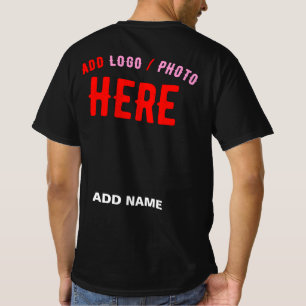 CAMISETA PERSONALIZABLE MODERNO ESTILO NEGRO VERIFICADO MAR