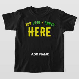 CAMISETA PERSONALIZABLE MODERNO ESTILO NEGRO VERIFICADO MAR