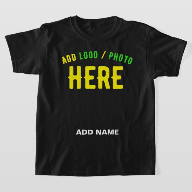 CAMISETA PERSONALIZABLE MODERNO ESTILO NEGRO VERIFICADO MAR (Distribución)