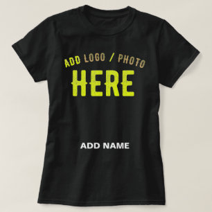 CAMISETA PERSONALIZABLE MODERNO ESTILO NEGRO VERIFICADO MAR