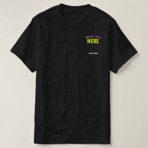 CAMISETA PERSONALIZABLE MODERNO ESTILO NEGRO VERIFICADO MAR