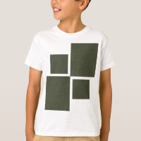 Personalizable Moss Green Squares Tee