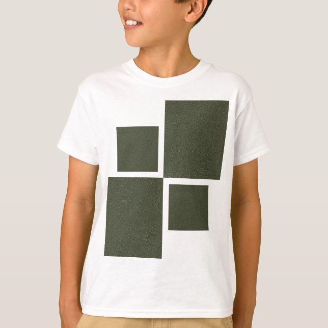 Camiseta Personalizable Moss Green Squares Tee (Anverso)