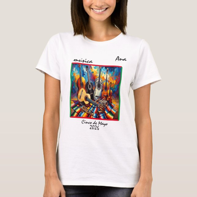 Camiseta personalizable "Música" (Anverso)
