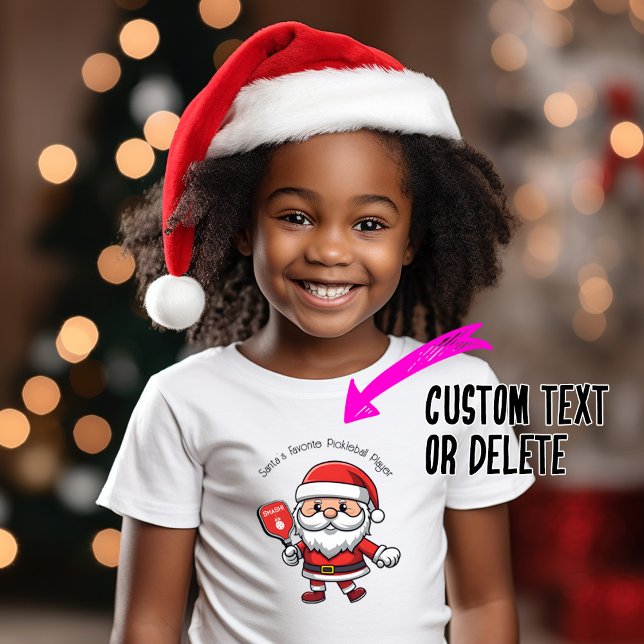 Camiseta Personalizable 🎅 Navidades pickleball (Santa's Favorite Pickleball Payer, custom text)