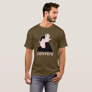 Camiseta Personalizable negro de Covfefe facepalm