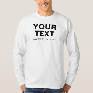 Camiseta Personalizable Nombre de texto Foto Mens plantilla