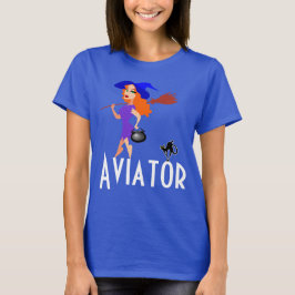 Camiseta Personalizable oscuro y divertido del aviador