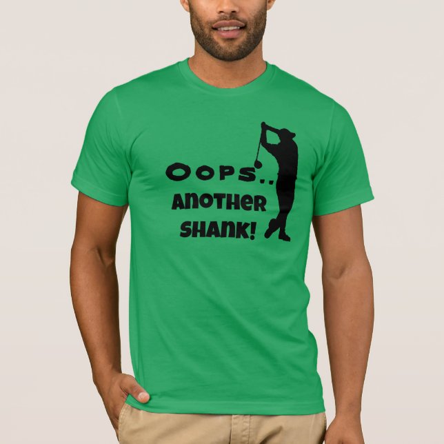 Camiseta Personalizable, otro shank Tee, divertido golf (Anverso)