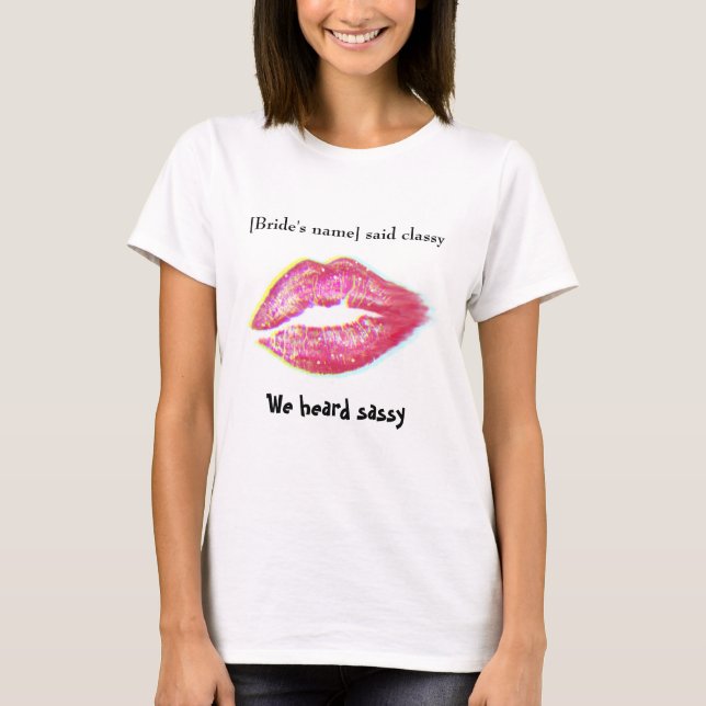 Camiseta personalizable para damas de honor (Anverso)