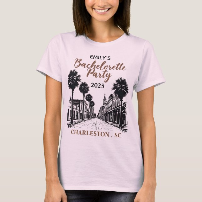 Camiseta personalizable para despedida de soltera  (Anverso)
