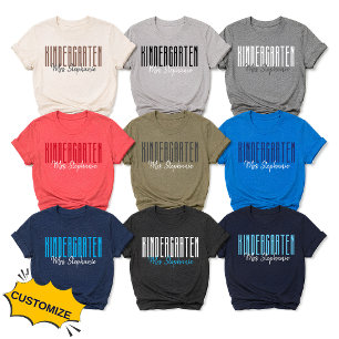 Camiseta personalizable para maestros de jardín de