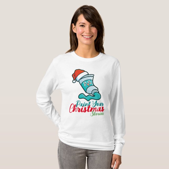 Camiseta Personalizable Pintar la historia de tus Navidades (Anverso completo)