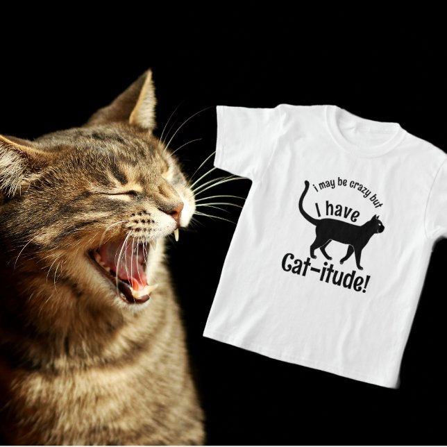 Camiseta Personalizable popular colorido Tengo fatua (Proud to be a Crazy Cat Lady!)