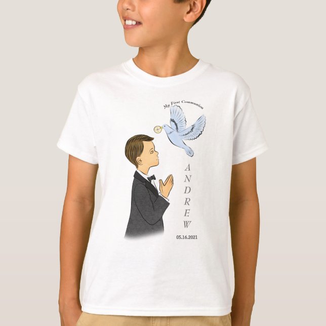Camiseta Personalizable Primeros niños de la Comunidad (Anverso)