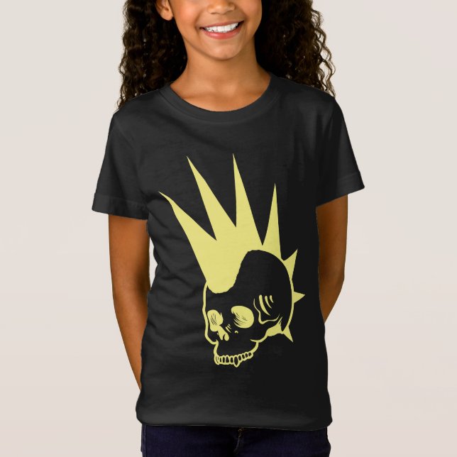 Camiseta Personalizable Punk Cráneo sin Jawless (Anverso)