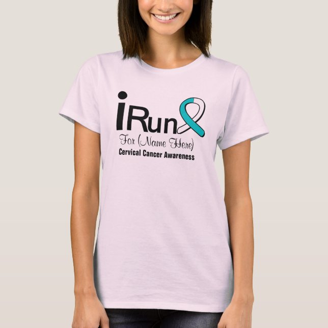 Camiseta Personalizable Que Corro Para Concienciación Sobre (Anverso)