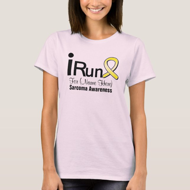 Camiseta Personalizable Que Corro Para Concienciar Sobre Sa (Anverso)