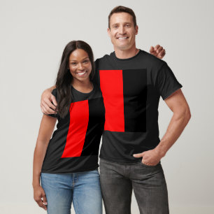 Camiseta Personalizable rojo y negro raro