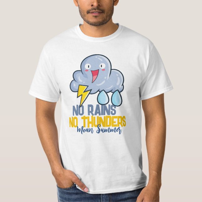 Camiseta Personalizable sin lluvias sin truenos (Anverso)