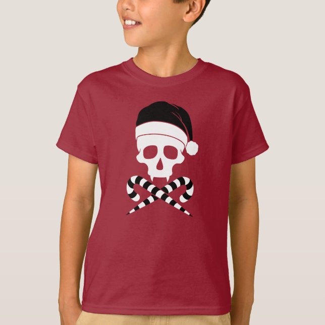 Camiseta Personalizable Skull Santa Claus (Anverso)