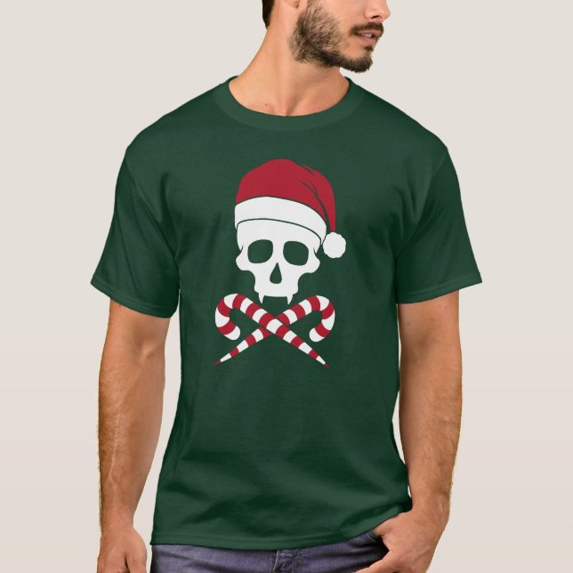 Camiseta Personalizable Skull Santa Claus (Anverso)