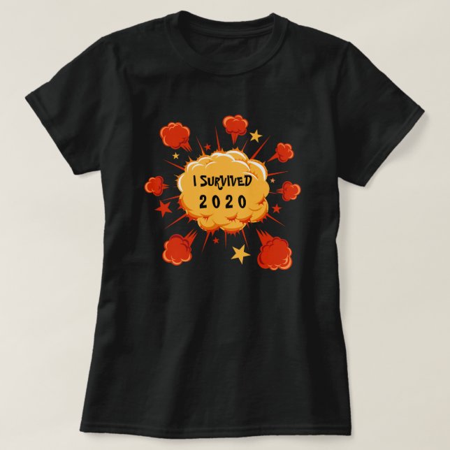 Camiseta Personalizable sobreviví a la explosión de 20xx na (Diseño del anverso)