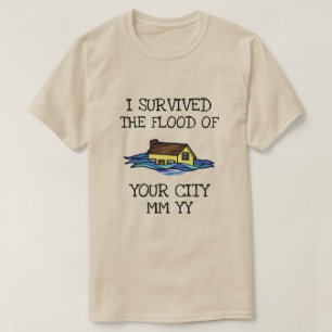 Camiseta Personalizable sobreviví a la inundación