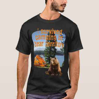 Camiseta Personalizable sobreviví acampando en territorio o