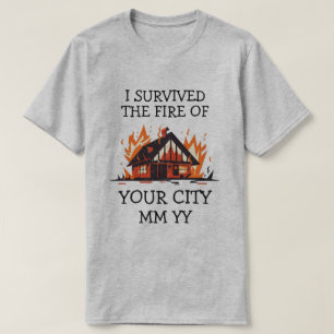 Camiseta Personalizable sobreviví al incendio