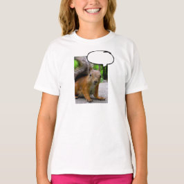 Camiseta Personalizable Squirrel Pensó Que La Burbuja Dice 