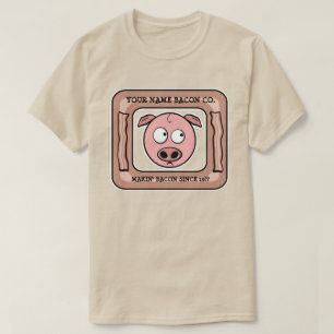 Camiseta Personalizable (SU NOMBRE) Bacon Company Tee