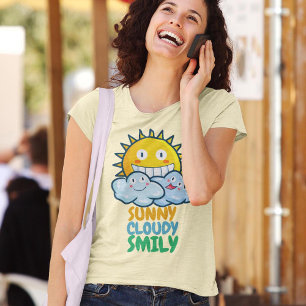 Camiseta Personalizable Sunny Cloudy Smiliy