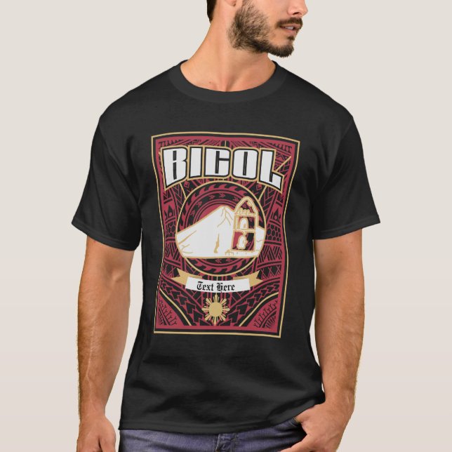 Camiseta Personalizable tribal de Bicol (Anverso)