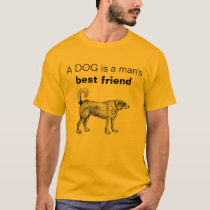 Camiseta Personalizable Un perro es el mejor amigo de un ho