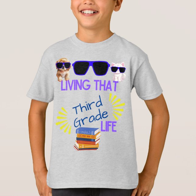 Camiseta personalizable "Viviendo ese [Grado] Vida" (Anverso)