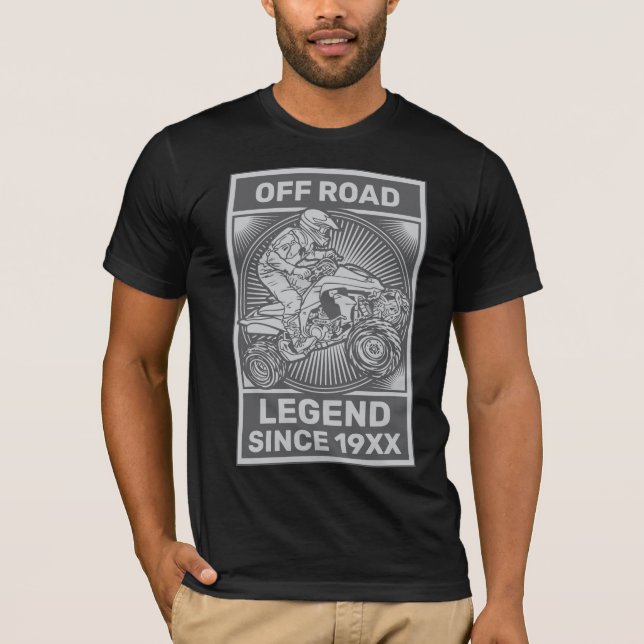 Camiseta Personalización de ATV Off Road Legend Personaliza (Anverso)