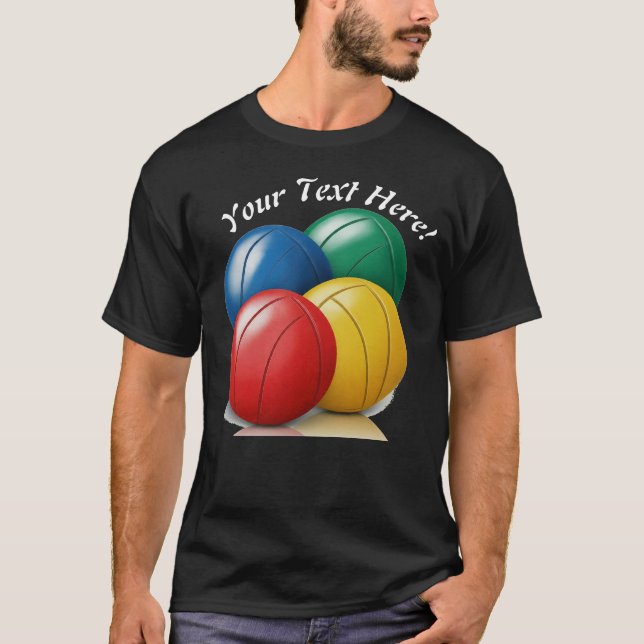 Camiseta Personalización de Bocce Ball Único (Anverso)