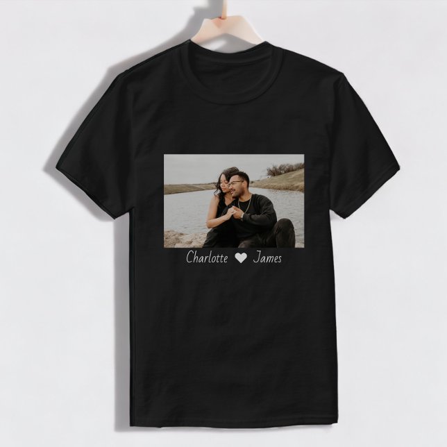 Camiseta Personalización De Foto Y Texto De personalizado (Custom Made Photo And Text Personalized T-Shirt from Ricaso. Change photo and text, photo gift)