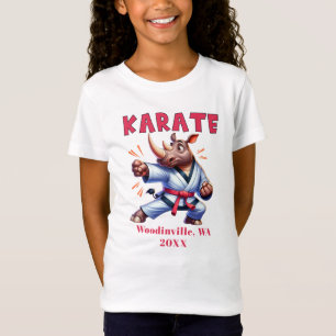 Camiseta Personalización de Karate Nombre de la fecha de ub