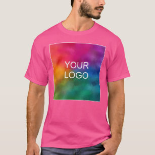 Camiseta Personalización de la plantilla de color rosa de G