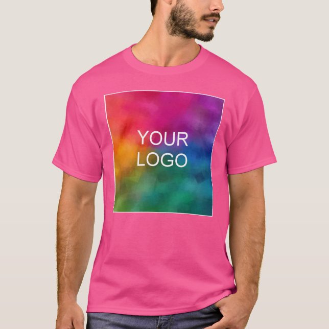 Camiseta Personalización de la plantilla de color rosa de G (Anverso)
