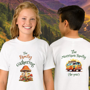 Camiseta Personalización de la reunión familiar de Chica R