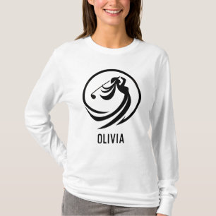 Camiseta Personalización de la silueta dinámica Lady Golfer