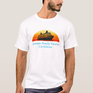 Camiseta Personalización de las vacaciones de crucero de fa
