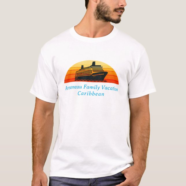 Camiseta Personalización de las vacaciones de crucero de fa (Anverso)