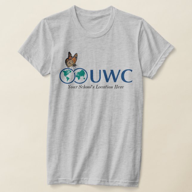 Camiseta Personalización de mariposa frontal y trasera de U (Distribución)