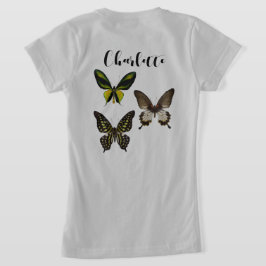 Camiseta Personalización de mariposas tropicales